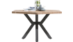 H&H - Quebec - Pur - table 150 x 130 cm - pieds en metal