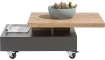 Henders and Hazel - Quebec - Natuurlijk - salontafel 80 x 70 cm - draaiende top