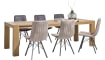 H&H - Santorini - Pur - table a rallonge 190 (+ 60) x 100 cm