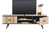 XOOON - Kinna - Skandinavisches Design - TV-Sideboard 190 cm - 1-Tuer + 1-Lade + 2-Nischen