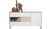 XOOON - Darwin - Minimalistisches Design - Sideboard 1-Tuer + 3-Laden + 1-Nische - 160 cm (+ LED)