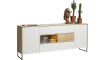 XOOON - Darwin - Minimalistisches Design - Sideboard 2-Tueren + 3-Laden + 1-Nische - 200 cm (+ LED)