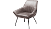 H&H - Samara - Industriel - fauteuil - cadre off black - tissu Rocky