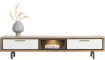 XOOON - Otta - Skandinavisches Design - TV-Sideboard 210 cm. - 1-Lade + 1-Klappe + 1-Nische (+ LED)