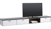 XOOON - Bogota - Minimalistisch design - tv-kast 240 cm - 2-laden + 1-klep + 1-niche (+ LED)