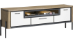 H&H - Shirley - Moderne - lowboard 176 cm - 2-portes + 1-tiroir + 1-niche (+ LED)