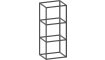 XOOON - Modulo - Minimalistisches Design - Basisregal 45 cm - 3 Niveau - 2 Gestell