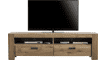 H&H - Santorini - Pur - meuble tv 180 cm - 2-tiroirs + 2-niches