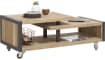 H&H - Metalo - Industriel - table basse 120 x 60 cm + 1-niche