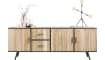 XOOON - Kinna - Skandinavisches Design - Sideboard 220 cm - 3-Tueren + 2-Laden