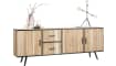 XOOON - Kinna - Skandinavisches Design - Sideboard 220 cm - 3-Tueren + 2-Laden