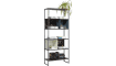 XOOON - Glasgow - Minimalistic design - bookcase 80 cm - 5-niches