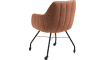 XOOON - Liv - design Scandinave - fauteuil - cadre off black + avec roulettes