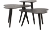COCOmaison - Coco Maison - Industriel - Cas jeu de 3 tables d&#39;appoint H46-39-32cm