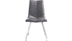 XOOON - Artella - design Scandinave - chaise - inox 4-pieds - Pala anthracite