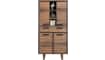 H&H - Oxford - Pur - armoire 100 cm. - 4-portes + 1-tiroir + 3-niches (+ LED)