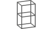 XOOON - Modulo - Minimalistisches Design - Basisregal 45 cm - 2 Niveau - 2 Gestell