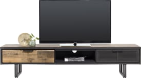 meuble tv 200 cm. - 2-tiroirs + 1-niche