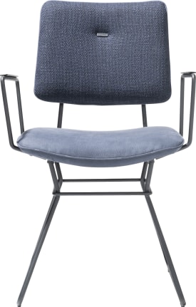 fauteuil - cadre noir - combi Vito / Nubucco avec passepoil Nubucco