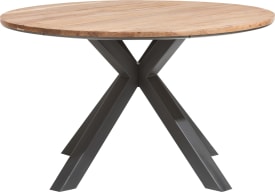 Tisch rund 130 cm - massiv Kikarholz