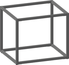 etagere de base 45 cm - 1 niveau - 2 supports