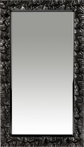 Baroque spiegel 82x142cm - zwart