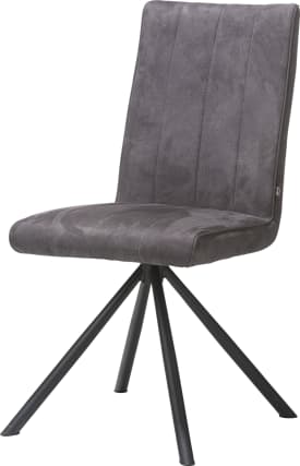 chaise - 4 pieds noir - tissu Calabria 4 couleurs