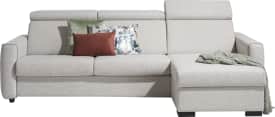 slaapbank 2.5-zits + longchair rechts + box (bed 140 x 190 cm)