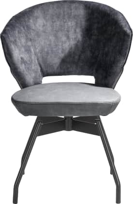 fauteuil - pivotant - cadre en metal + ressorts ensaches - combi Karese/Pala