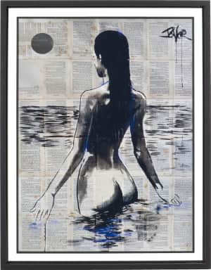 Paper Lady Bleu Bild 74 x 94 cm