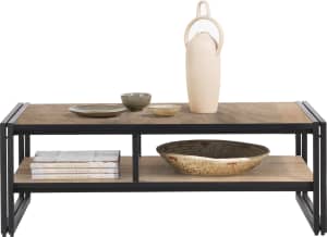 table basse 110 x 60 cm. + 2-niches