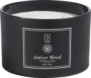 Amber Wood scented candle XL H10cm