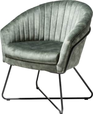 fauteuil avec cadre en métal noir droit (rob) - selected choices