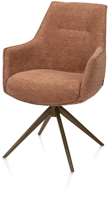 Henders & Hazel - Theo - chaise à accoudoirs - fixe - confort ressorts