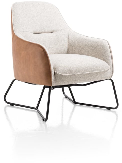 XOOON - Oviedo - Skandinavisches Design - Sessel mit niedriege Rücken