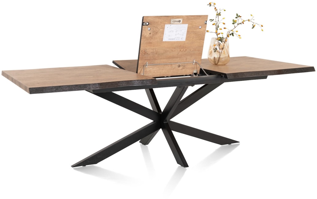 H&H - Évora - table à rallonge 190 (+ 60) x 100 cm