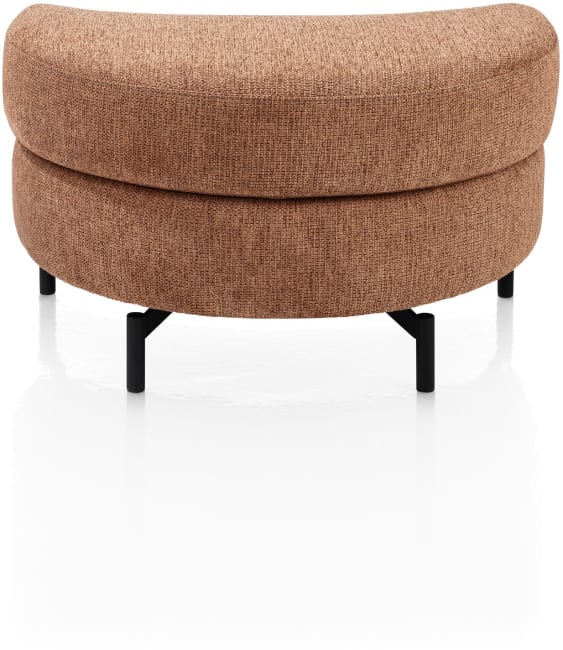 H&H - Anaba - Canapés - pouf arrondi - 80 x 52 cm