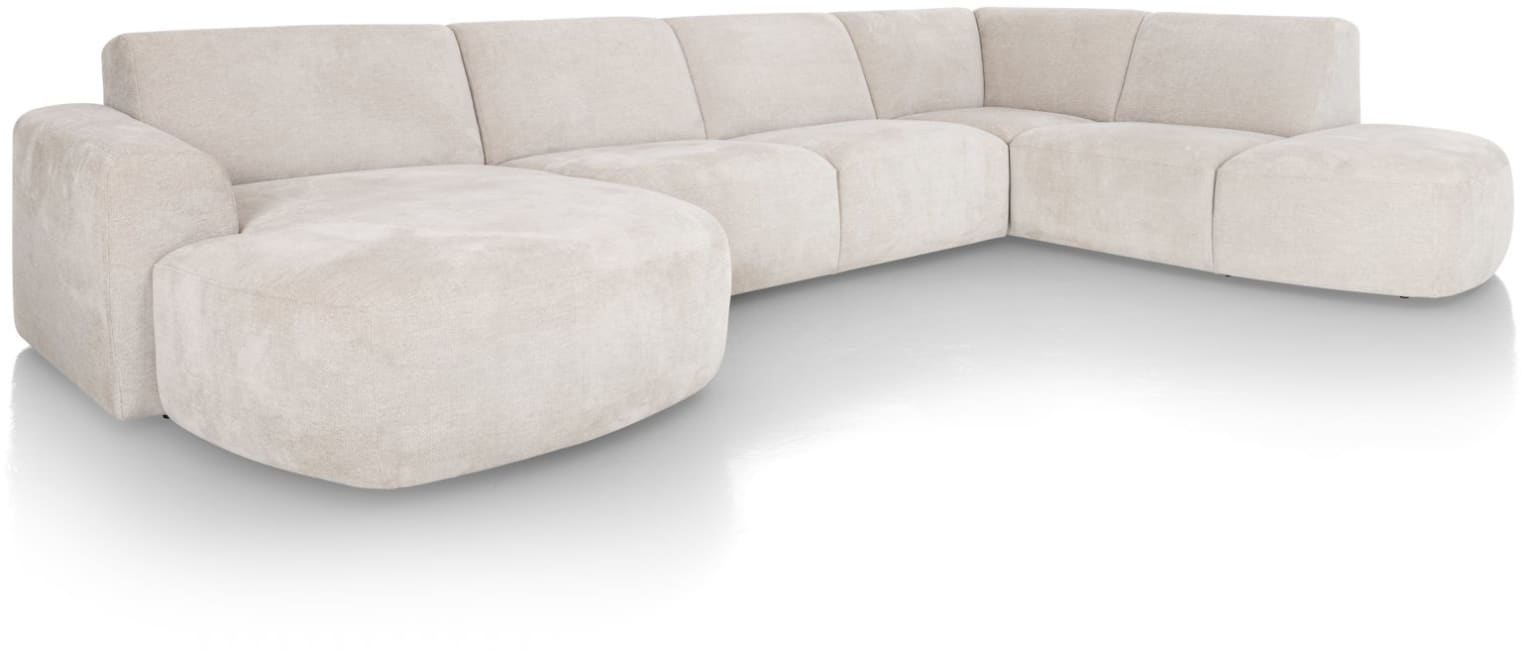 XOOON - Tineo - Sofas - Longchair links - 2,5 Sitzer ohne Armlehnen - Ottomane gross rechts