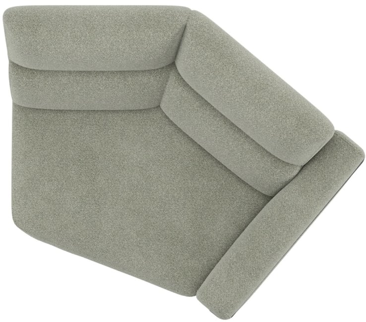 XOOON - Creazzo - Sofas - 1-Sitzer 45° - Armlehne rechts - Fest - Designrahmen