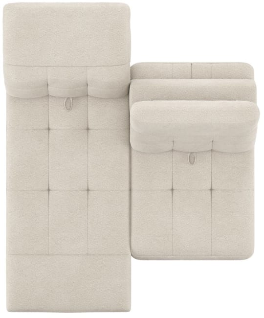 Henders and Hazel - Bologna - Banken - 2-zits - zonder armen - verstelbare rug - electrisch verstelbare voetsteun