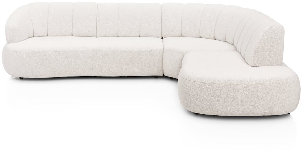 H&H - Coimbra - Canapés - 3 places accoudoir gauche fixe - grande element d&#39;angle - petite ottomane droite fixe