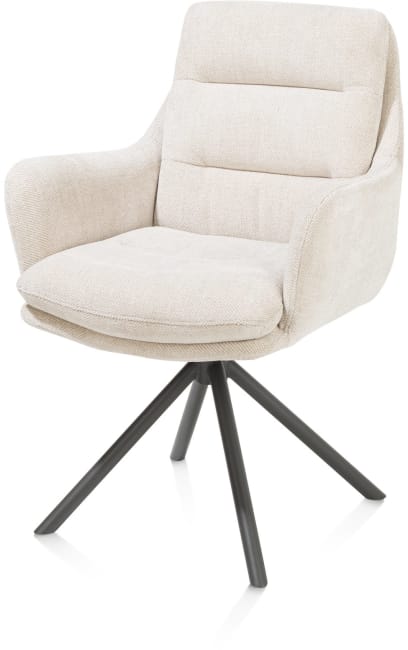 H&H - Sacha - chaise à accoudoirs - pivotante