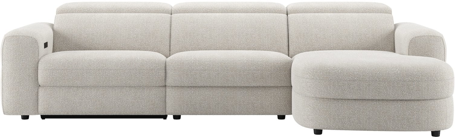 Henders & Hazel - Tivoli - Sofas - 1,5-Sitzer elektrisch - 1,5-Sitzer - Longchair rechts - verstellbare Kopfstuetze