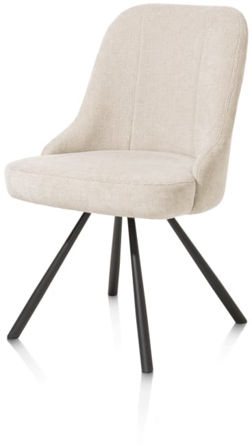 Homy Casa Eetkamerstoelen, stof, draaistoel met gevoerde zitting, voor