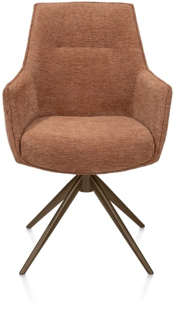 Henders & Hazel - Theo - chaise à accoudoirs - fixe - confort ressorts