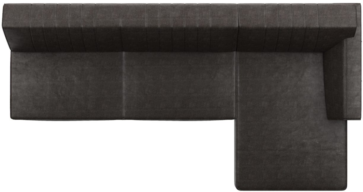 H&H - Olbia - Industriel - Canapés - 3-places sans accoudoir + meridienne - droite