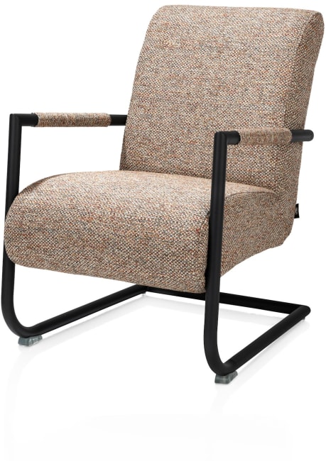 Henders and Hazel - Angelica - Industrieel - bijzetfauteuil + zwart frame (ROB)