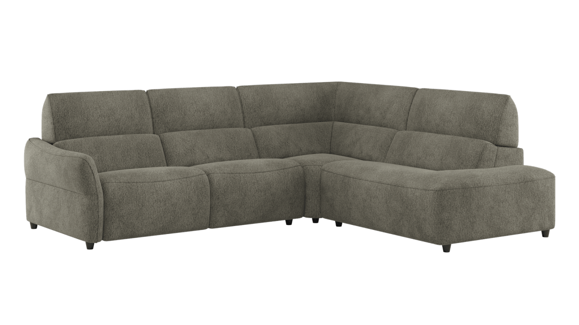 H&H - Maelys - Canapés - 2,5 places accoudoir gauche - partie d&#39;angle - ottomane petite droite