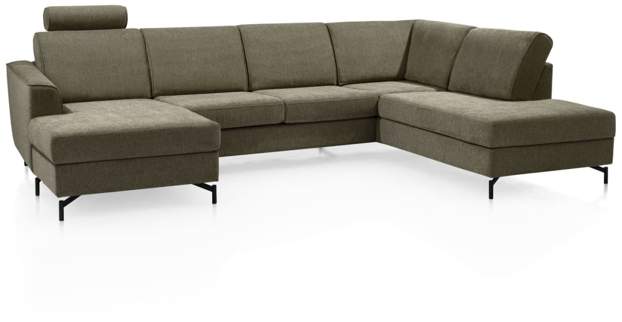 H&H - Anaba - Canapés - ottomane anguleuse droite