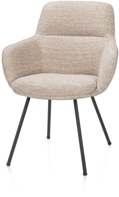 H&H - Marius - chaise à accoudoirs - 4-pieds